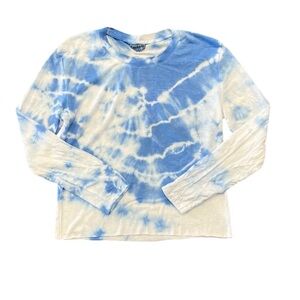 Firehouse Ice Blue cloud long sleeve top Girls size Small NWT